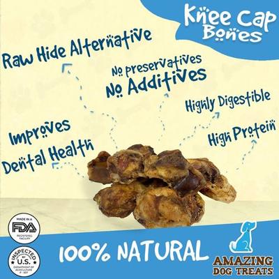 Show full view: Amazing Dog Treats Beef Knee Cap Dog Treats, 10 count slide 7 of 8