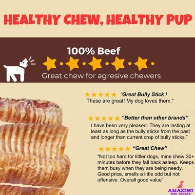 Show full view: Amazing Dog Treats Beef Trachea 3 - 4-inch Dog Treats, 25 count slide 7 of 9