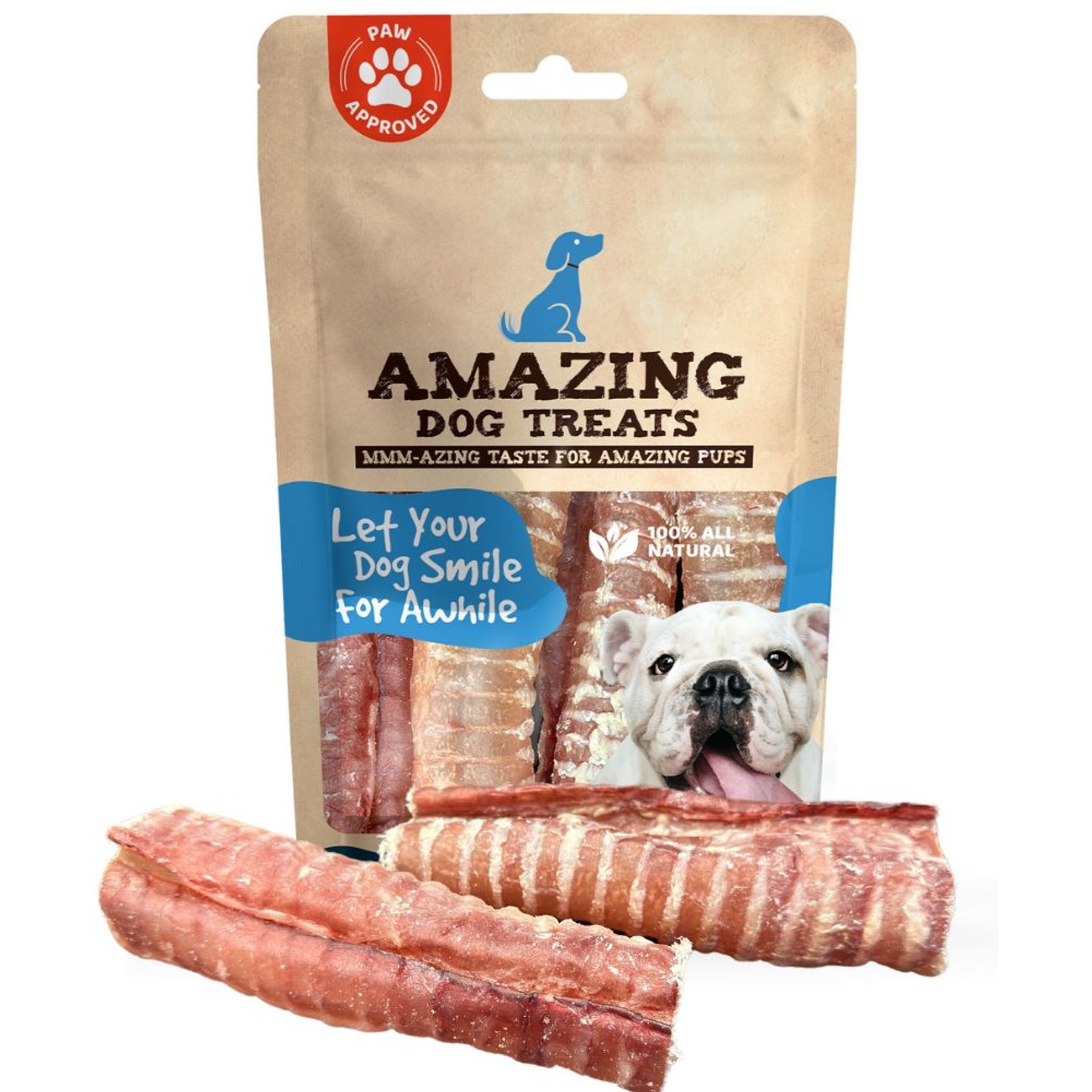 Amazing Dog Treats Beef Trachea Dog Treats, 2 count