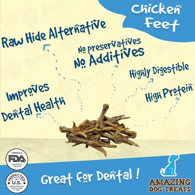 Show full view: Amazing Dog Treats Chicken Feet Dog Treats, 25 count slide 5 of 10