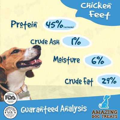 Show full view: Amazing Dog Treats Chicken Feet Dog Treats, 25 count slide 6 of 10