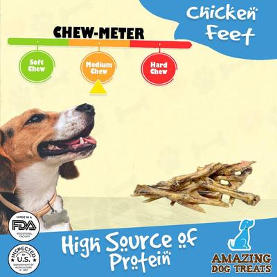 Show full view: Amazing Dog Treats Chicken Feet Dog Treats, 25 count slide 7 of 10