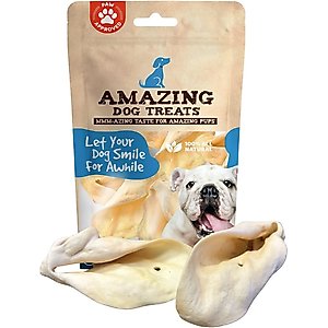 Amazing Dog Treats Cow Ears Dog Treats, 25 count