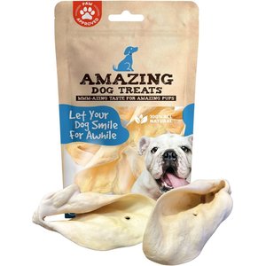 Amazing Dog Treats Cow Ears Dog Treats, 5 count