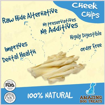 Show full view: Amazing Dog Treats Lamb Cheek Strips Dog Treats, 8-oz bag slide 5 of 9
