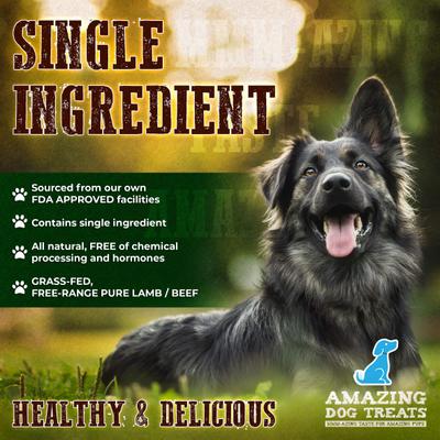 Show full view: Amazing Dog Treats Lamb Cheek Strips Dog Treats, 8-oz bag slide 8 of 9