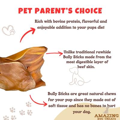Show full view: Amazing Dog Treats Natural Brown Cow Ear Dog Treats, 5 count slide 4 of 8
