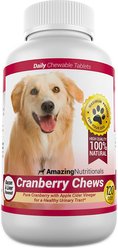 Amazing Nutritionals Cranberry Chews Daily Dog Supplement, 120 count