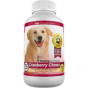 Amazing Nutritionals Cranberry Chews Daily Dog Supplement, 120 count