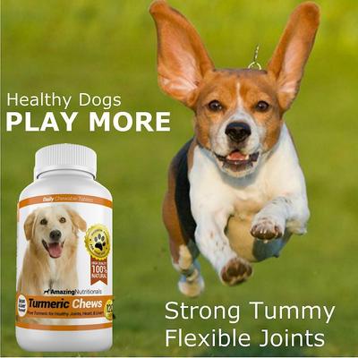 Show full view: Amazing Nutritionals Turmeric Chews Daily Dog Supplement, 120 count slide 6 of 7