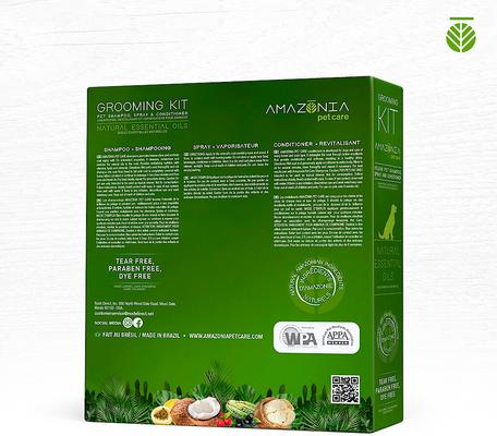 Show full view: Amazonia Pitanga Brazilian Cherry Dog & Cat Grooming Kit slide 2 of 3