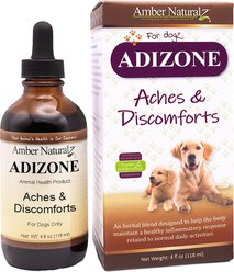Amber NaturalZ Adizone Herbal Mobility & Joint Support Liquid Supplement for Dogs, 4-fl oz slide 1 of 6