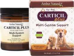 Amber NaturalZ Carticil Plus Joint, Gut, Lung & Heart Health Support Powder Supplement for Dogs, 1.3-oz