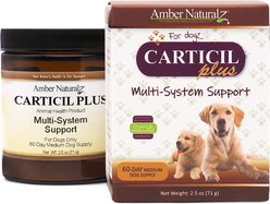 Amber NaturalZ Carticil Plus Joint, Gut, Lung & Heart Health Support Powder Supplement for Dogs, 2.5-oz