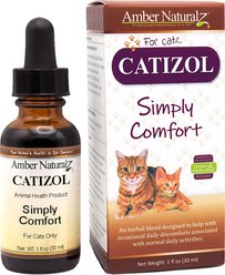 Amber NaturalZ Catizol Promotes Physical & Mental Well-Being Liquid Supplement for Cats, 1-fl oz