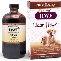 Amber NaturalZ HWF Healthy Heart & Natural Purification Processes Support Liquid Supplement for Dogs, 16-fl oz