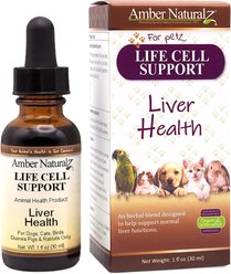 Amber NaturalZ Life Cell & Liver Health Support Herbal Liquid Supplement for Dogs & Cats, 1-fl oz