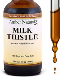 Amber NaturalZ Milk Thistle Liver Health Support Herbal Lquid Supplement for Dogs & Cats, 4-fl oz