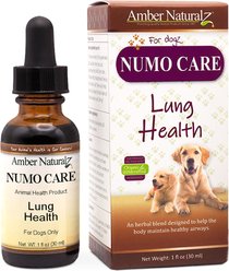 Amber NaturalZ Numo Care Bronchial & Respiratory Lung Health Liquid Supplement for Dogs, 1-fl oz