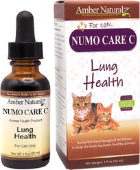 Amber NaturalZ Numo Care C Bronchial & Respiratory Lung Health Liquid Supplement for Cats, 1-fl oz