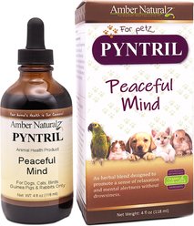 Amber NaturalZ Pyntril Peaceful Relaxation Herbal Liquid Supplement for Dogs & Cats, 4-fl oz