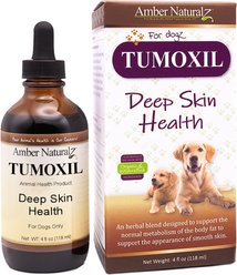 Amber NaturalZ Tumoxil Deep Skin Health Natural Cellular Function & Normal Waste Elimination Liquid Supplement for Dogs, 4-fl oz