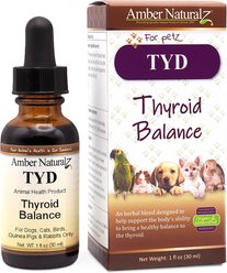 Amber NaturalZ TYD Thyroid Balance Herbal Liquid Supplement for Dogs & Cats, 1-fl oz