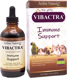 Amber NaturalZ Vibactra Immune & Antioxidant Support Liquid Supplement for Dogs & Cats, 4-fl oz