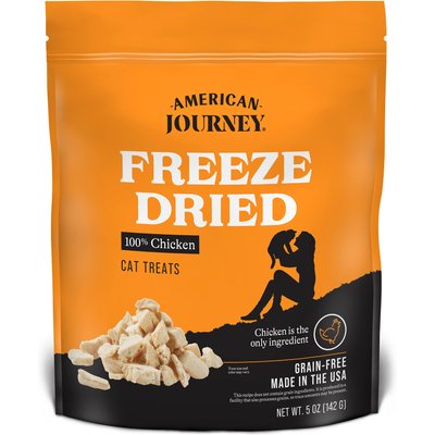 American Journey American Journey 100% Chicken Freeze-Dried Grain-Free Cat Treats, 10-oz bundle