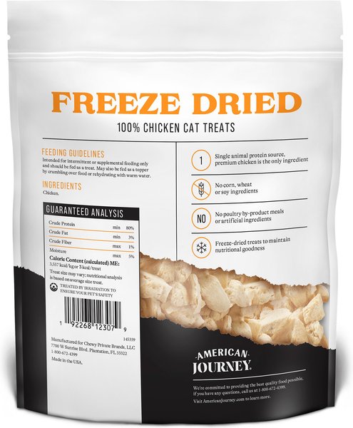 American Journey 100% Chicken Freeze-Dried Grain-Free Cat Treats