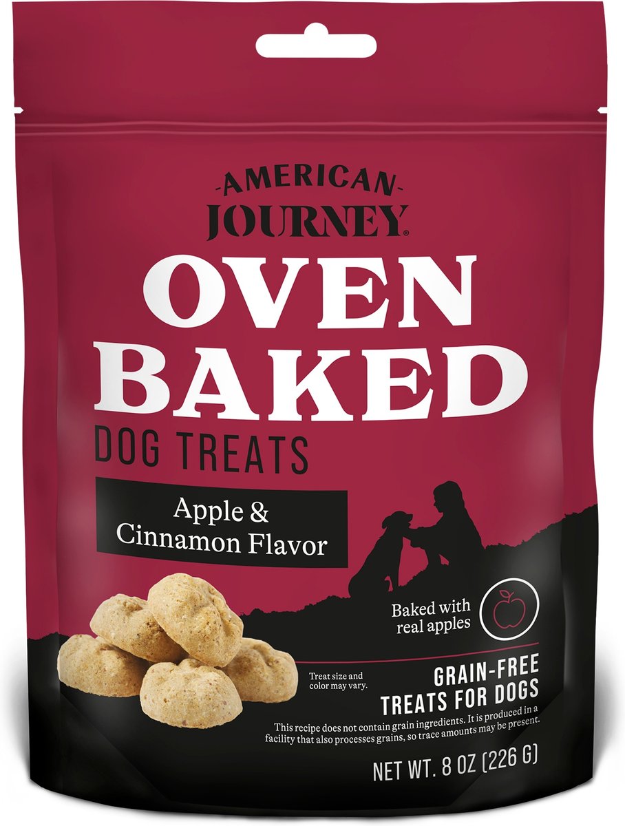 American Journey Apples & Cinnamon Flavor Grain-Free Oven Baked Crunchy Biscuit Dog Treats