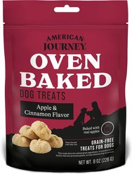 American Journey Apples & Cinnamon Flavor Grain-Free Oven Baked Crunchy Biscuit Dog Treats, 8-oz bag