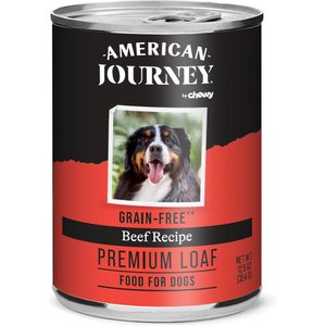 American Journey Premium Loaf Beef Recipe Grain-Free Canned Dog Food, 12.5-oz can, case of 12