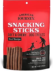 American Journey Beef Recipe Grain-Free Soft & Chewy Snacking Sticks Dog Treats, 6-oz bag