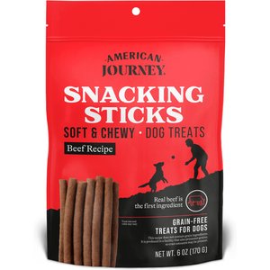 American Journey Beef Recipe Grain-Free Soft & Chewy Snacking Sticks Dog Treats, 6-oz bag