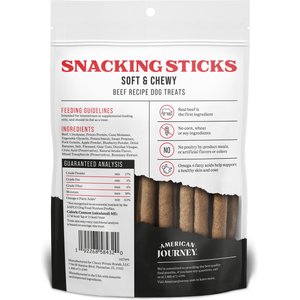 American Journey Beef Recipe Grain-Free Soft & Chewy Snacking Sticks Dog Treats, 6-oz bag