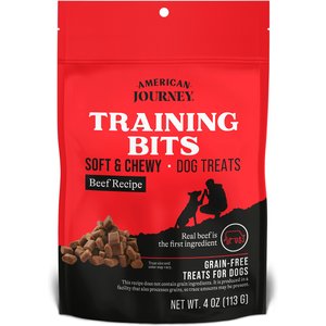 American Journey Beef Recipe Grain-Free Soft & Chewy Training Bits Dog Treats, 4-oz bag