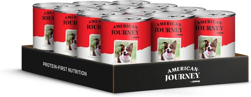 Show full view: American Journey Premium Loaf Beef & Vegetables Recipe Canned Dog Food, 12.5-oz can, case of 12 slide 3 of 12