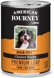 American Journey Premium Loaf Chicken Recipe Grain-Free Canned Dog Food, 12.5-oz can, case of 12