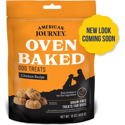 American Journey American Journey Chicken Recipe Grain-Free Oven Baked Crunchy Biscuit Dog Treats (New Look Coming Soon), 16-oz bag