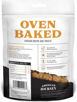 Show full view: American Journey Chicken Recipe Grain-Free Oven Baked Crunchy Biscuit Dog Treats, 16-oz bag slide 3 of 10