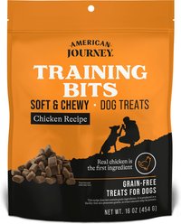 American Journey Chicken Recipe Grain-Free Soft & Chewy Training Bits Dog Treats, 16-oz bag
