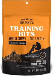American Journey Chicken Recipe Grain-Free Soft & Chewy Training Bits Dog Treats, 4-oz bag