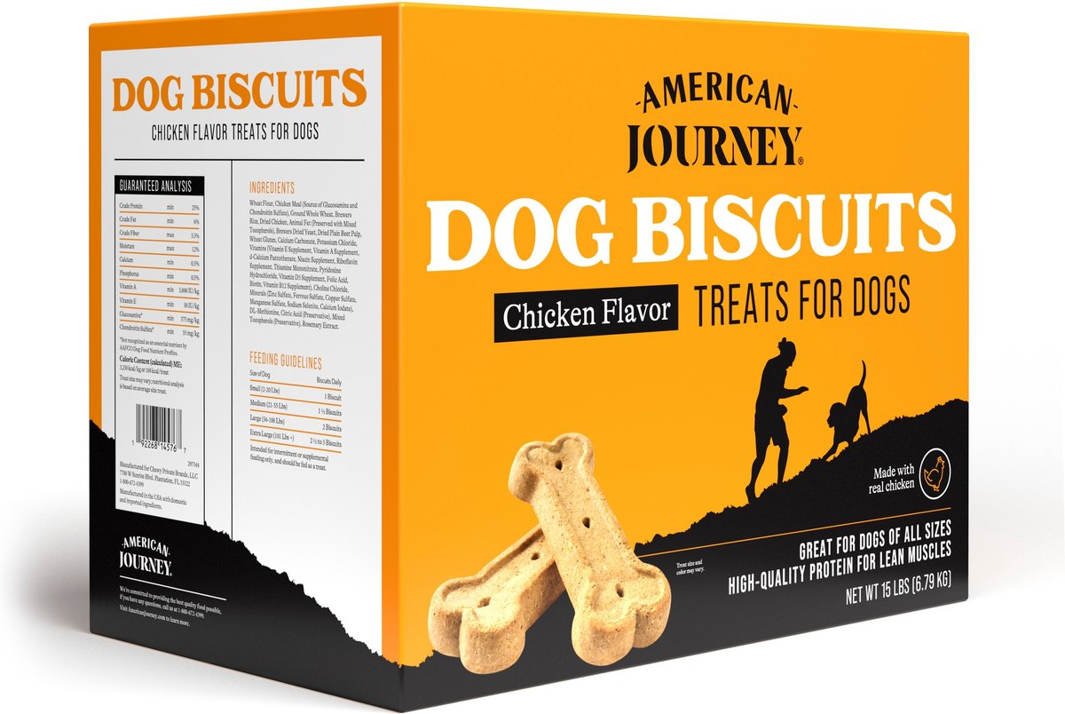 American Journey Chicken & Rice Flavor Large Biscuit Dog Treats
