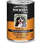 American Journey Premium Loaf Chicken & Salmon Recipe Grain-Free Canned Dog Food, 12.5-oz can, case of 12