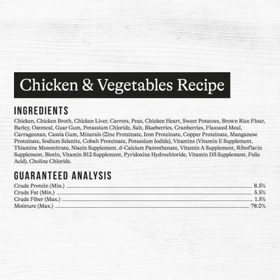Show full view: American Journey Premium Loaf Chicken & Vegetables Recipe Canned Dog Food, 12.5-oz can, case of 12 slide 10 of 12