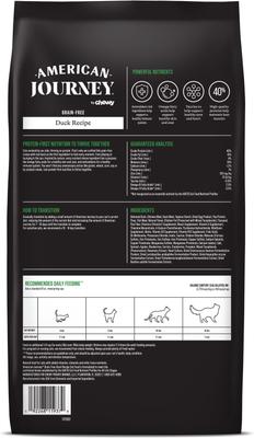 Show full view: American Journey Duck Recipe Grain-Free Dry Cat Food, 5-lb bag slide 4 of 11