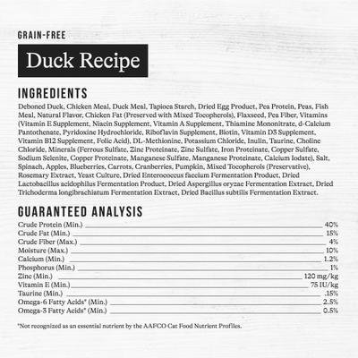 Show full view: American Journey Duck Recipe Grain-Free Dry Cat Food, 5-lb bag slide 10 of 11