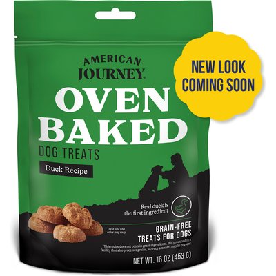 American Journey American Journey Duck Recipe Grain-Free Oven Baked Crunchy Biscuit Dog Treats (New Look Coming Soon), 16-oz bag