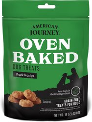 American Journey Duck Recipe Grain-Free Oven Baked Crunchy Biscuit Dog Treats, 16-oz bag